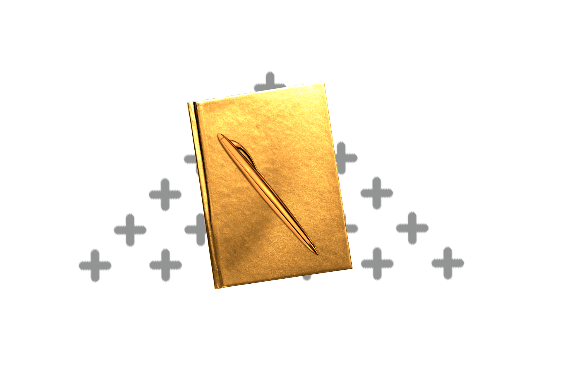 goldener_Block_mit_Kugelschreiber_Klassich